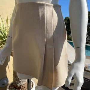 Woolen Cream Wrap Skirt